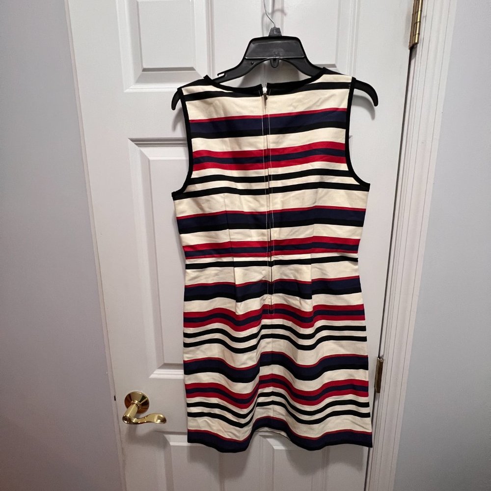 j.crew NWT size 8 multicolored striped cotton  dress - Picture 7 of 8